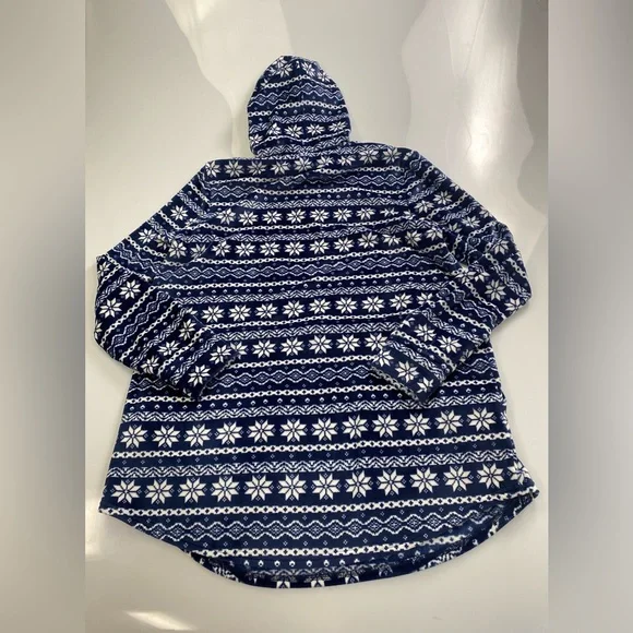 LAND’S END blue christmas soft sweater p26-04 - Picture 4 of 8